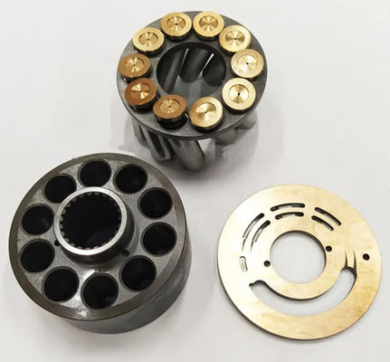 KX121-2 Hidrolik pompa yedek parçaları kazıcı ana pompa parçaları Psvd2-21 Valf plaka piston ayakkabı seti plaka