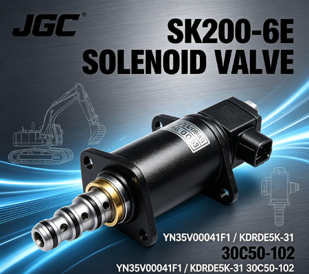 Ekskavator solenoid valfi SK200-6E YN35V00041F1 KDRDE5K-31 30C50-102