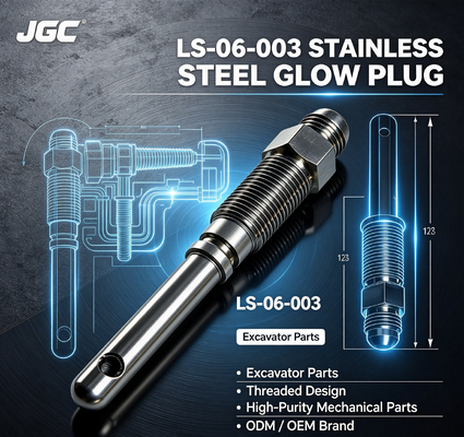 LS-06-003 Özelleştirilmiş Yüksek Saflıklı Mekanik Parçalar Ekskavatör Parçaları Filmiş Paslanmaz Çelik Parlaklık Fiş modeli ODM/OEM Marka