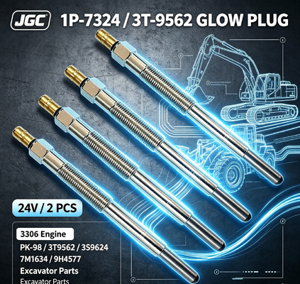 1P-7324 3T-9562 24V Glow Plug 2 PCS 3306 Motoru SONOCMP PK-98 3T9562 3S9624 7M1634 9H4577 Ekskavator Parçaları için Dizel Glow Plug