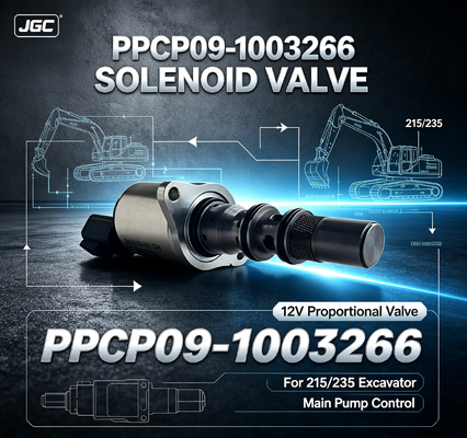 PPCP09-1003266 215/235 kazıcı ana pompası için 12V yüksek dayanıklı çelik orantılı solenoid valfi