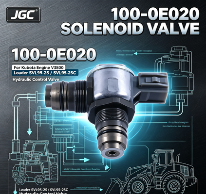 100-0E020 Ekskavatör Parçaları Solenoid Valf Kubota Motor V3800 Yükleyici SVL95-2S SVL95-2SC için