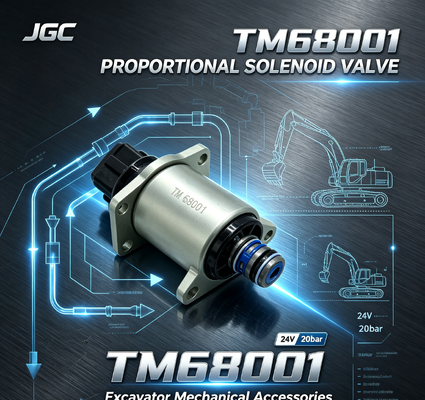 TM68001 Ekskavatör Mekanik Aksesuarları 24V 20bar Ekskavatör Proporsiyonel Solenoid Valfi