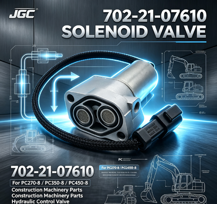 702-21-07610 inşaat makineleri parçaları Kazı makinesi PC270-8 için solenoid valfi PC350-8 PC450-8