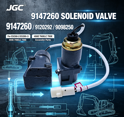 9147260 9120292 9098250 Ekskavatörler için Yüksek Hızlı Solenoid Valfı EX200-2 EX200-3 490E 790ELC 790E