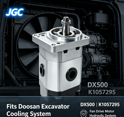 K1057295 DX500 Hidrolik Fan Tahrik Motoru, Doosan Ekskavatör için Yüksek Performanslı Ekskavatör Fan Hidrolik Motoru