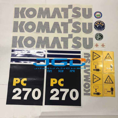 PC130 PC160 PC200 PC240 PC360 Ekskavatör Yedek Parçaları Tüm Makine Gövde Etiketi