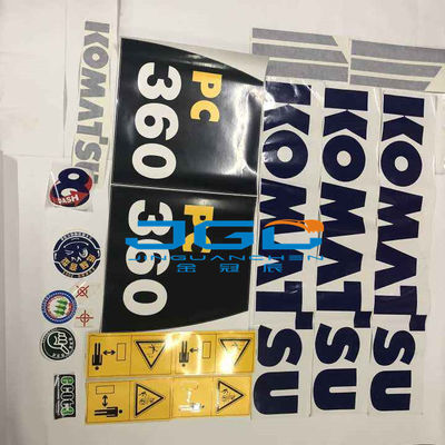 PC130 PC160 PC200 PC240 PC360 Ekskavatör Yedek Parçaları Tüm Makine Gövde Etiketi