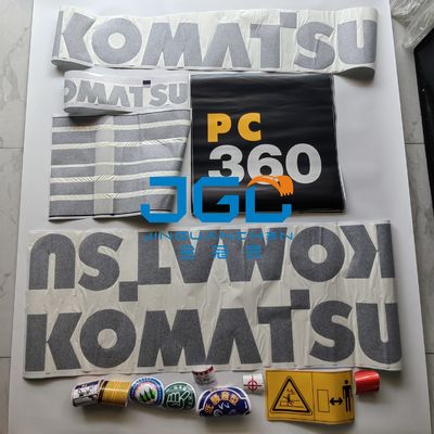 Dış Gövde Etiketi Ekskavatör Yedek Parçaları PC360 Ekskavatör Etiketi
