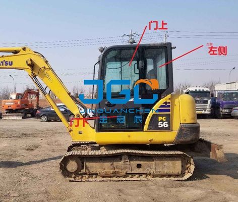 PC56-7 PC57 PC70-8 PC60-8 Ekskavatör Bağlantı Parçaları Sağ Kol Camı Sol Kapı Arkası Ön Rüzgar Dişlisi
