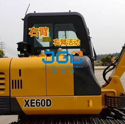 XE60D Ekskavatör Ön Cam Ön Alt Kapı Işıklık Sağ Kol Temperli Cam