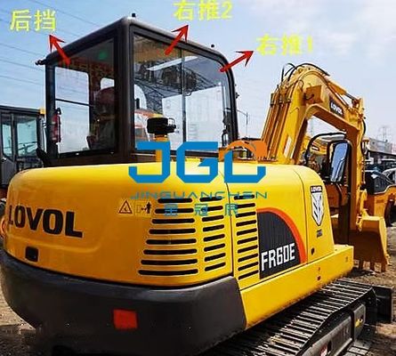 60D 60E2-H Ekskavatör Camı Ön Cam Sol Kapı Üst Ve Alt Arka Vites