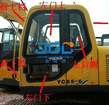 YC85-6 135-6 85-8 135-8 85-7 Ekskavatör Ön Stop Sol Ve Sağ Arka Cam