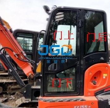 KX155-5 Kazı makinesi ön takımı arka ön camı, sol ve sağ kapılar ve pencereler