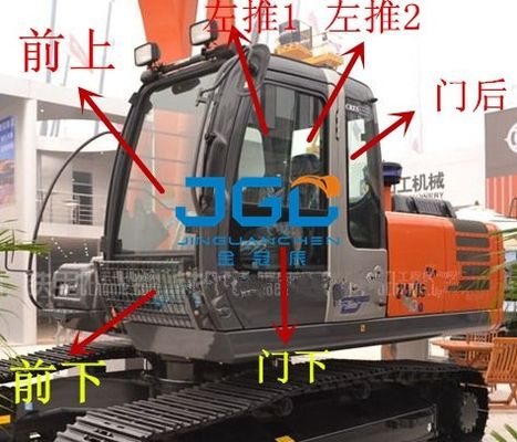 ZX360 210 240 200-3G Ekskavatör Ön ve Arka Dişliler Sol ve Sağ Kapılar, Üst ve Alt Ön Camlar