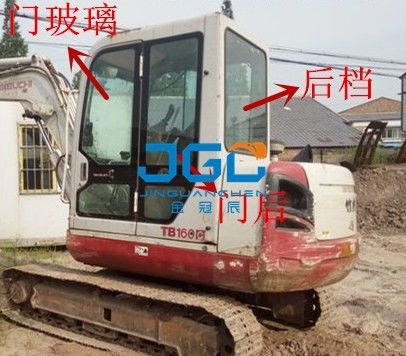 TB160C 170 175 Ekskavatör Ön ve Arka Ön Cam, Sol ve Sağ Kapılar, Üst ve Alt Ön Cam
