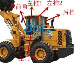 FL955F yükleyici ön vitesi arka durak sol ve sağ kapılar yukarı ve aşağı ön cam forklift cam