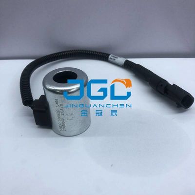 Pilot Güvenlik Kilitli Solenoid Valf Bobini 12v 24v XE135 XE150 XE215 XE245 XE305 Ekskavatör Aksesuarları 1019
