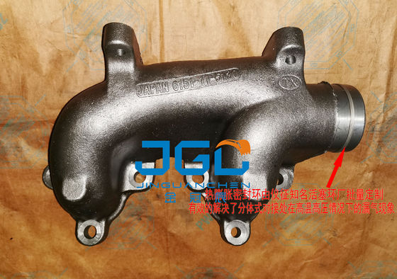 Premium paslanmaz çelik kazıcı egzoz sistemi egzoz manifold 6151-11-5130