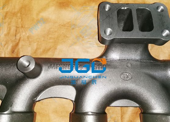 6D107 Dizel motor parçaları kısa egzoz manifold 6754-11-5110