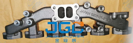 PC200-6 6D95 Dizel motor parçaları kısa egzoz manifold 6207-11-5190