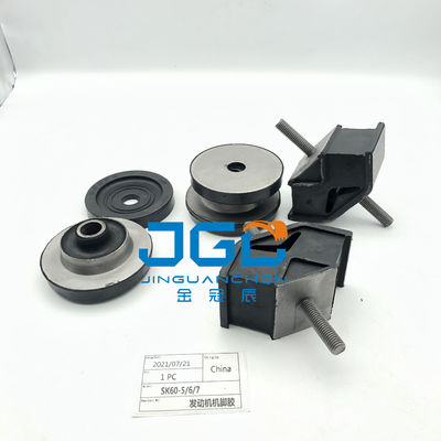 Toptan Satış Ekskavatör Makinesi Parçaları Çin Kauçuk Fabrikası Destek Fabrikası SK60-5/6/7 Motor Yastığı Montajı