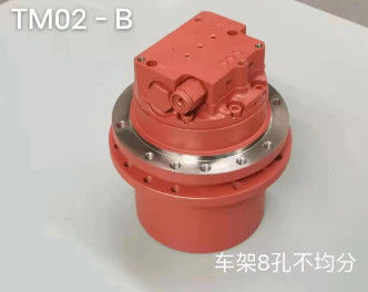 Seyahat Motoru TM02 GM02 Son Sürüş Assy Gezegen Döşeme Hızı Azaltıcısı Motor Döşeme Kutusu Azaltıcısı Ekskavatör Kasa için