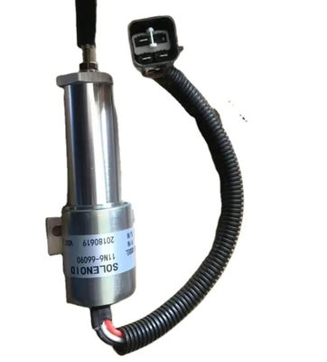 24v Hidrolik Durdurma Solenoid Orijinal 11N6-66090-24 Ekskavatör Yakıt Durdurma Durdurma Solenoid Motor Parçaları