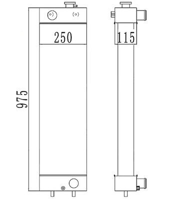 PC128-8 PC128-6 PC128US-2 PC138US-2 Ekskavator Radyatörü 22B-03-13110