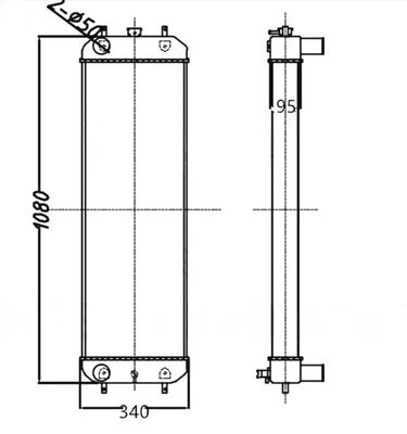Alüminyum Radyatör ZAX200-3/ZAX210-3 Ekskavator Radyatörü 4625641/4693832
