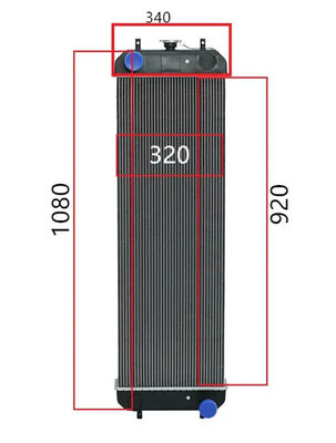 ZAX200-3 ZAX200-3F ZAX210-3 ZAX210H-3 ZAX210H-3F Kazıcı Radyatörü 4650352