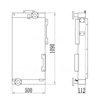 R210LC-9 R210NLC-9 R250LC-9 R210W-9 R215-9 Kazı makinesi için yağ soğutucu 11Q6-40640