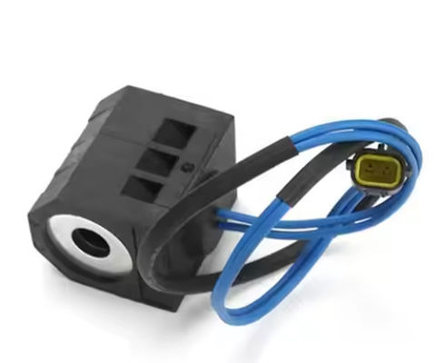 DH150 DH220 DH225 DH300-5-7 Ekskavator Aksesuarları için Döner Solenoid Valf Bobini 24V 52.3mm 13mm