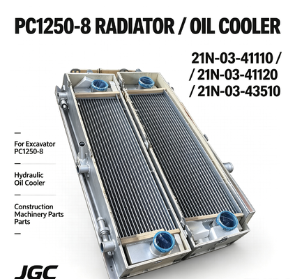 PC1250-8 Radyatör 21N-03-41110 21N-03-41120 21N-03-43510 Hidrolik Yağ Radyatörü
