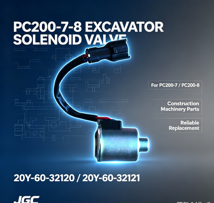 20Y-60-32120 20Y-60-32121İnşaat Makineleri Parçaları PC200-7-8 Ekskavatör Solenoid Valfi