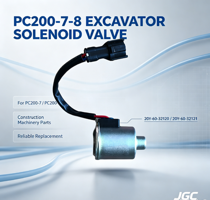 20Y-60-32120 20Y-60-32121İnşaat Makineleri Parçaları PC200-7-8 Ekskavatör Solenoid Valfi