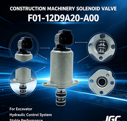 Yüksek kaliteli solenoid valfi F01-12D9A20-A00 kazıcı inşaat makineleri parçaları için uygundur