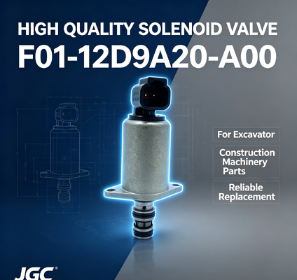Yüksek kaliteli solenoid valfi F01-12D9A20-A00 kazıcı inşaat makineleri parçaları için uygundur