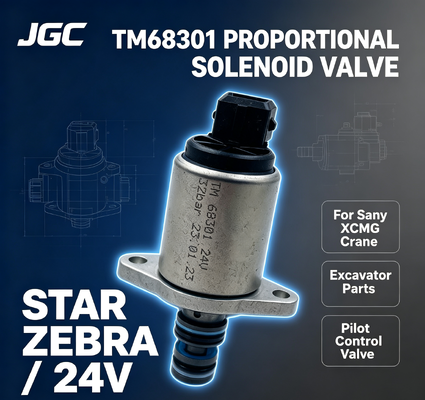 STAR ZEBRA TM68301 Ekskavatör Parçaları Yeni Thomas Pilot Oransal Solenoid Valf Sany XCMG Vinç 24V Perakende Endüstrileri İçin