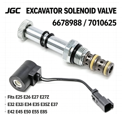 Ekskavatörler için Solenoid Valf 6678988 7010625 E25 E26 E27 E27Z E32 E32i E34 E35 E35i E35Z E37 E42 E45 E50 E55 E85