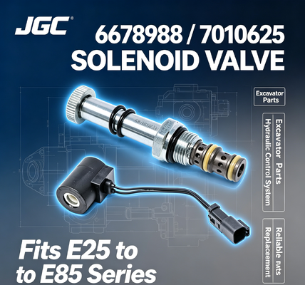 Ekskavatörler için Solenoid Valf 6678988 7010625 E25 E26 E27 E27Z E32 E32i E34 E35 E35i E35Z E37 E42 E45 E50 E55 E85
