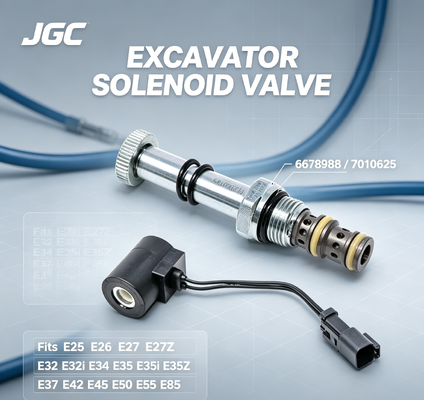 Ekskavatörler için Solenoid Valf 6678988 7010625 E25 E26 E27 E27Z E32 E32i E34 E35 E35i E35Z E37 E42 E45 E50 E55 E85