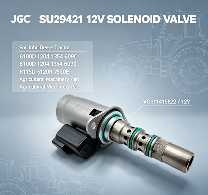SU29421 VOE11415822 Tarım Makineleri Parçası için 6100D 1204 1354 6090 6115D 6120R 7530E Traktör için 12V Solenoid Valf