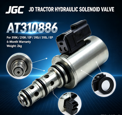 AT310586 JD traktör parçaları için yeni hidrolik solenoid valfi 310K/210K/EP/310J/310L/EP 6 aylık garanti 2kg