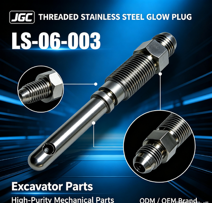 LS-06-003 Özelleştirilmiş Yüksek Saflıklı Mekanik Parçalar Ekskavatör Parçaları Filmiş Paslanmaz Çelik Parlaklık Fiş modeli ODM/OEM Marka