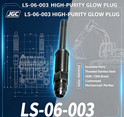 LS-06-003 Özelleştirilmiş Yüksek Saflıklı Mekanik Parçalar Ekskavatör Parçaları Filmiş Paslanmaz Çelik Parlaklık Fiş modeli ODM/OEM Marka
