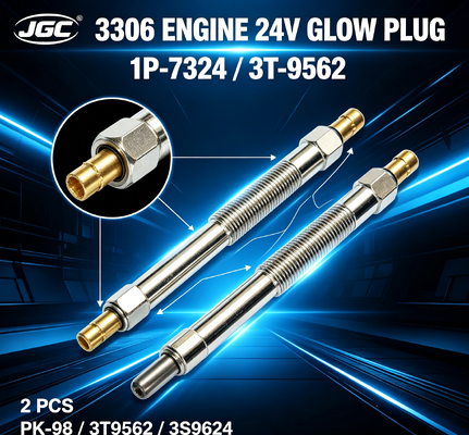 1P-7324 3T-9562 24V Glow Plug 2 PCS 3306 Motoru SONOCMP PK-98 3T9562 3S9624 7M1634 9H4577 Ekskavator Parçaları için Dizel Glow Plug