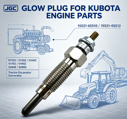 D1102 D1302 D1402 V1702 V1902 S2600 S2800 Kubota traktörleri için parlaklık fişleri 15521-65510 15521-65512 Kubota traktörleri için parlaklık fişleri