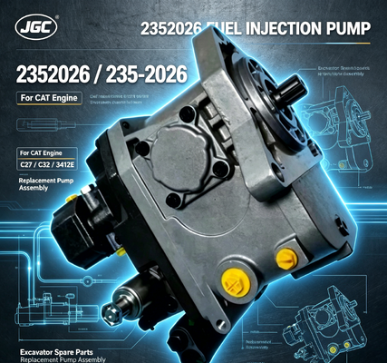 235-2026 Ekskavatör Yedek Parçaları CAT Caterpillar Motor C27 C32 3412E için Hidrolik Yakıt Enjeksiyon Pompaları