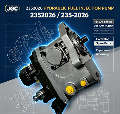 235-2026 Ekskavatör Yedek Parçaları CAT Caterpillar Motor C27 C32 3412E için Hidrolik Yakıt Enjeksiyon Pompaları